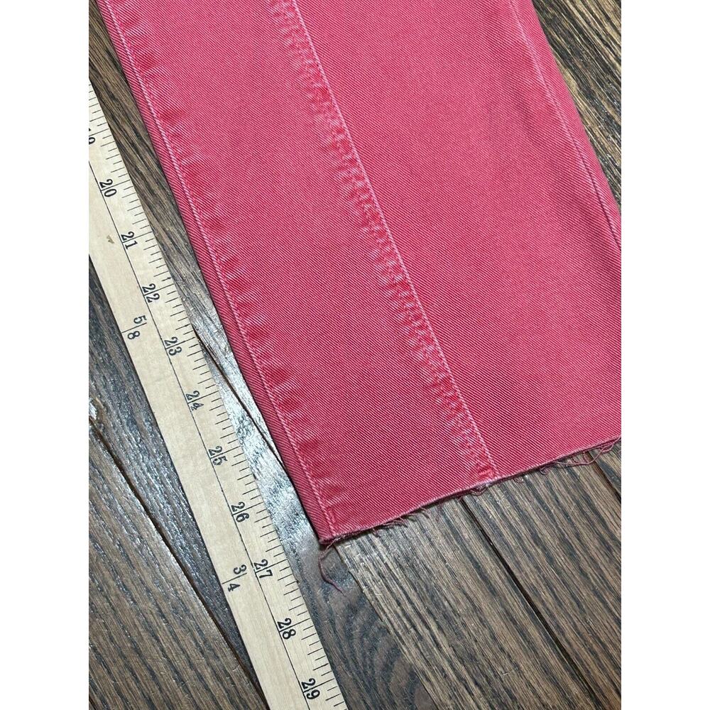 Paige Cindy Jeans Women Size 31 Red Denim Casual High Rise Straight Leg NWT - Picture 2 of 11